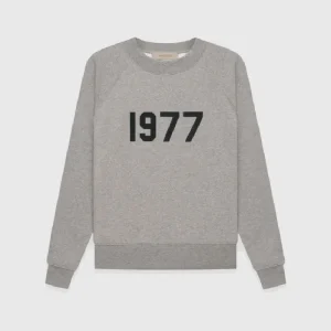 Essentials Crewneck 1977 Sweatshirt Dark Grey