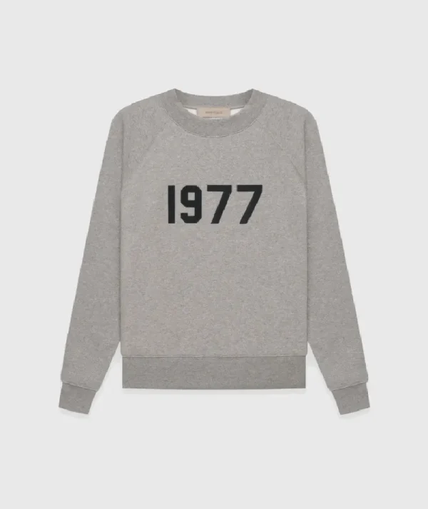 Essentials Crewneck 1977 Sweatshirt Dark Grey