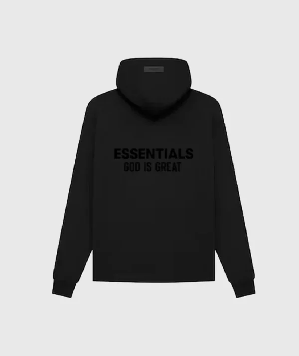 Essentials God Is Great Hoodie Black