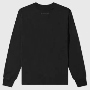 Essentials Long Sleeve Polo Sweatshirt Black