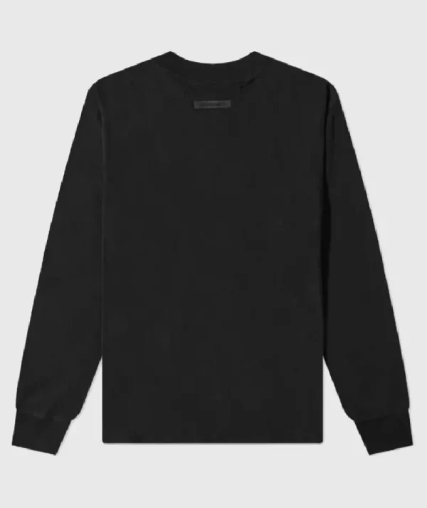 Essentials Long Sleeve Polo Sweatshirt Black