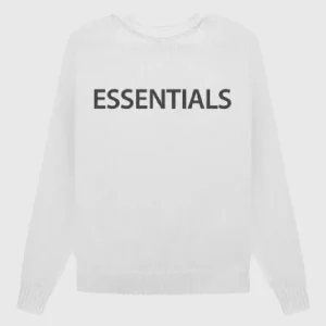 Essentials Overlapped Sweatshirt White