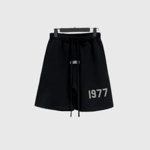 Fear of God Essentials 1977 Logo Shorts Black