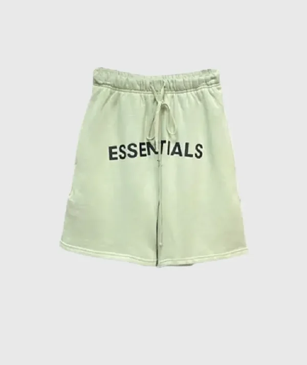 Fear of God Green Essentials Logo Shorts